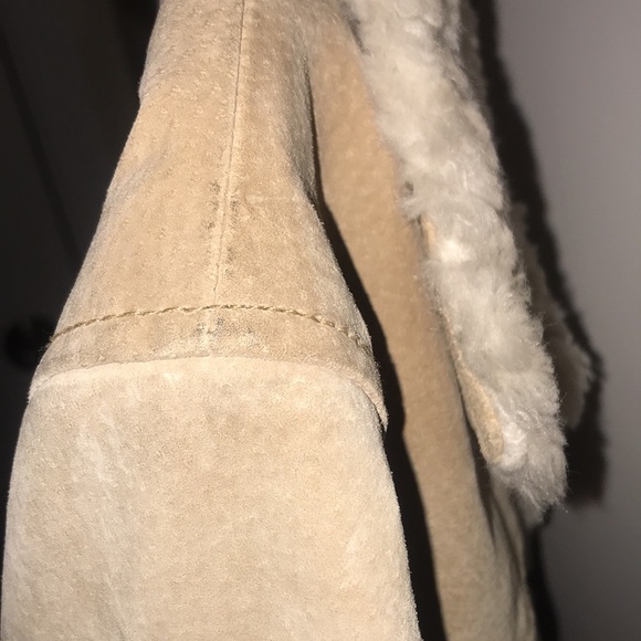 Wilsons Leather tan suede coat women XL brown cream - Picture 12 of 17